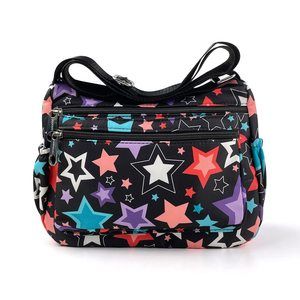 Shoulder Bags Nylon Floral Crossbody Purses Water Resistant xD